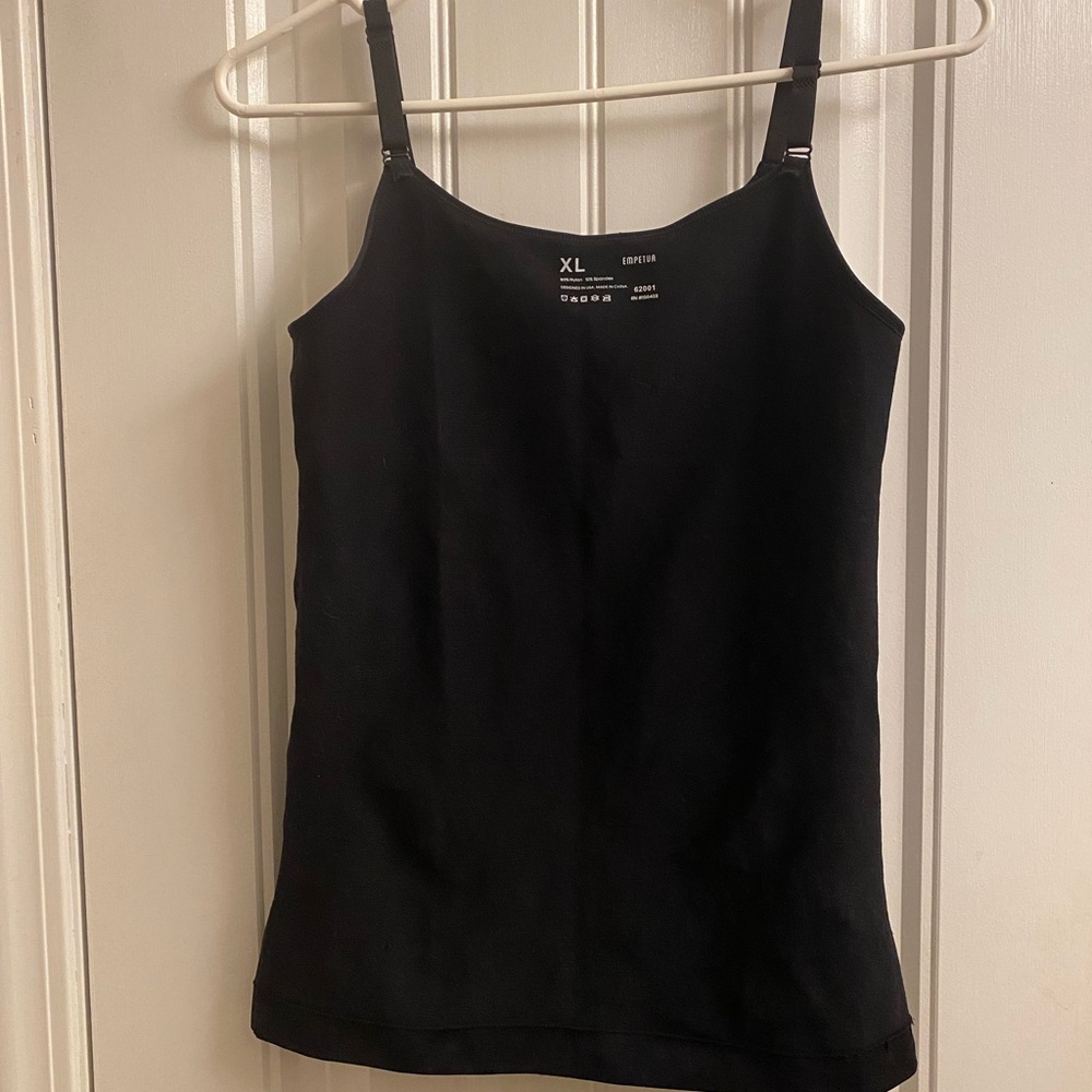 Black Women's Compression Camisole Top